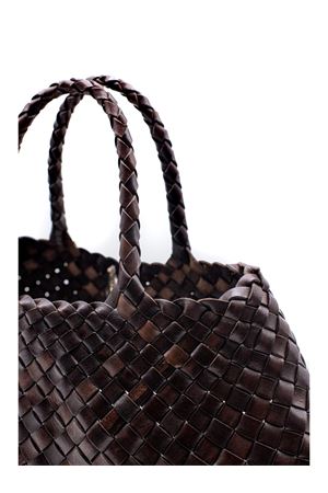 Dark Brown Santa Croce small tote bag DRAGON DIFFUSION | 8893DARKBROWN